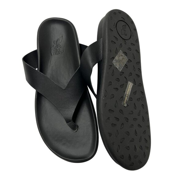Ancient Greek Sandals Charys Leather Sandals in Black - Picture 2 of 9